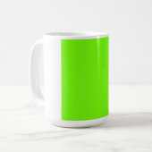 Fluorescent Green Koffiemok (Voorkant links)