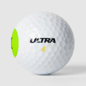 Fluorescent Green Solid Color Golfballen (Logo)