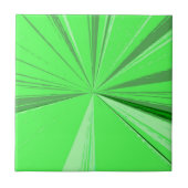 Fluorescent Green Vanisch Point Ceramic Tile Tegeltje (Voorkant)