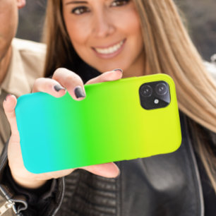 Fluorescent heldere Neon Ombre-kleur iPhone 14 Hoesje