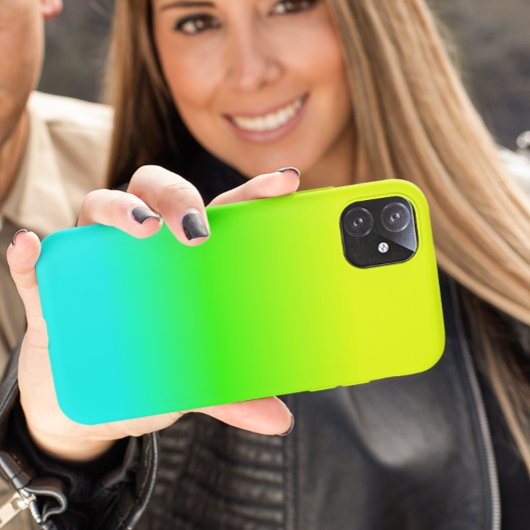 Fluorescent heldere Neon Ombre-kleur iPhone Hoesje