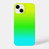 Fluorescent heldere Neon Ombre-kleur iPhone Hoesje (Achterkant)