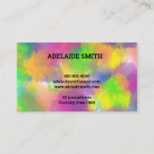 Fluorescent kleurenspectrum visitekaartje (Achterkant)