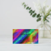 Fluorescent kleurenspectrum visitekaartje (Staand voorkant)