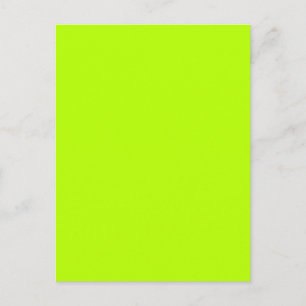 Fluorescent Lime Green Neon Yellow Personated Briefkaart