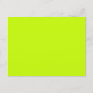 Fluorescent Lime Green Neon Yellow Personated Briefkaart