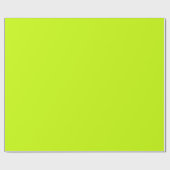 Fluorescent Lime Green Neon Yellow Personated Cadeaupapier (Vlak)