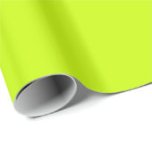 Fluorescent Lime Green Neon Yellow Personated Cadeaupapier (Rol Hoek)