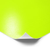 Fluorescent Lime Green Neon Yellow Personated Foto Afdruk (Hoek)