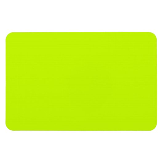 Fluorescent Lime Green Neon Yellow Personated Magneet (Horizontaal)