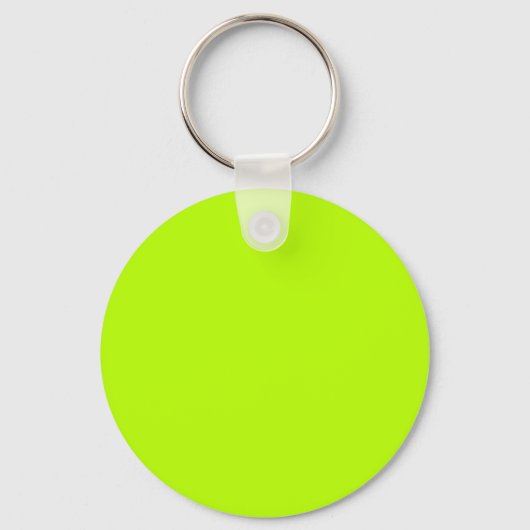 Fluorescent Lime Green Neon Yellow Personated Sleutelhanger (Voorkant)