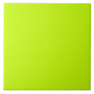 Fluorescent Lime Green Neon Yellow Personated Tegeltje