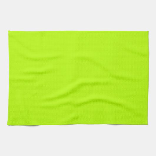 Fluorescent Lime Green Neon Yellow Personated Theedoek (Horizontaal)