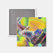 Fluorescent Lizard Magneet (Voorkant / Achterkant)