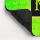 Fluorescent Neon Elegant Monogramed Muismat (Hoek)