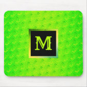 Fluorescent Neon Elegant Monogramed Muismat (Voorkant)