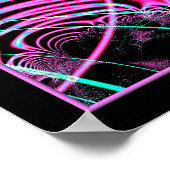 Fluorescent Neon Web Fractal Poster (Hoek)