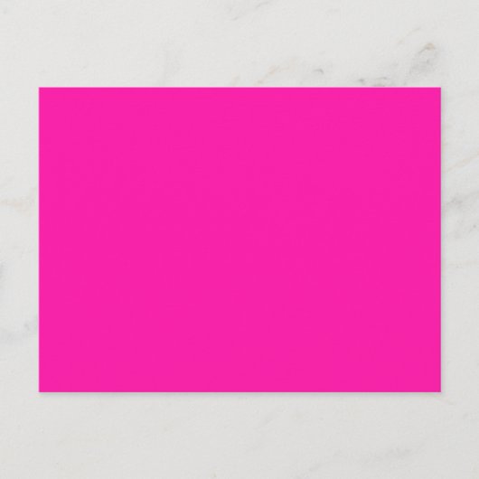 Fluorescent Orchid Hot Orchid Pink, op maat gemaak Briefkaart (Voorkant)
