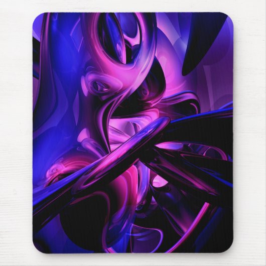 Fluorescent Passions Abstract Mousepad Muismat (Voorkant)