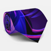 Fluorescent Passions Abstract Stropdas (Opgerold)