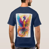 Fluorescent Phoenix Design T-shirt (Achterkant)