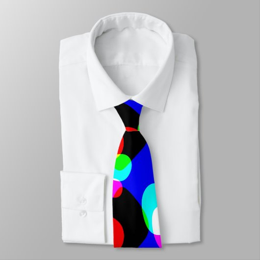 Fluorescent Retro Neon Plasma Blobs Stropdas (Gebonden)