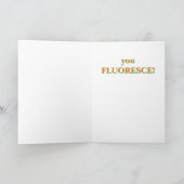 Fluorescent Rock under UV Light Greeting Card Feestdagen Kaart (Binnen)