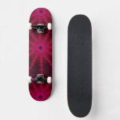 Fluorescent roze fractal Starfish Abstracte kunst Persoonlijk Skateboard (Voorkant)