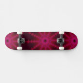 Fluorescent roze fractal Starfish Abstracte kunst Persoonlijk Skateboard (Horizontaal)