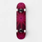 Fluorescent roze fractal Starfish Abstracte kunst Persoonlijk Skateboard (Voorkant)