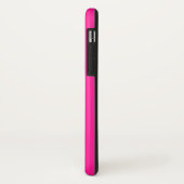 Fluorescent Roze Stevige iPhone XS Hoes (Achterkant/links)