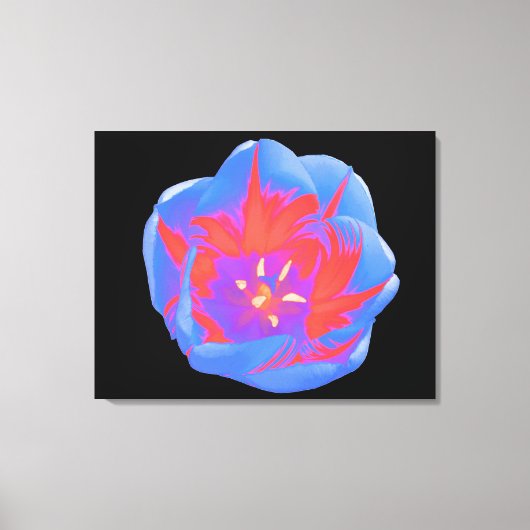 Fluorescent Tulip Canvas afdrukken (Voorkant)