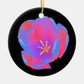 Fluorescent Tulip Custom Birthday Keramisch Ornament (Voorkant)