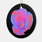 Fluorescent Tulip Custom Birthday Keramisch Ornament (Links)