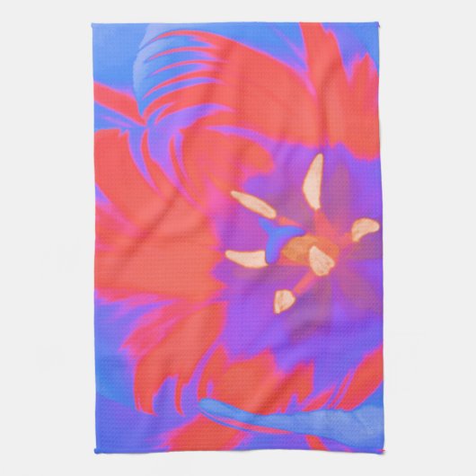 Fluorescent Tulip Kitchen Towel Theedoek (Verticaal)