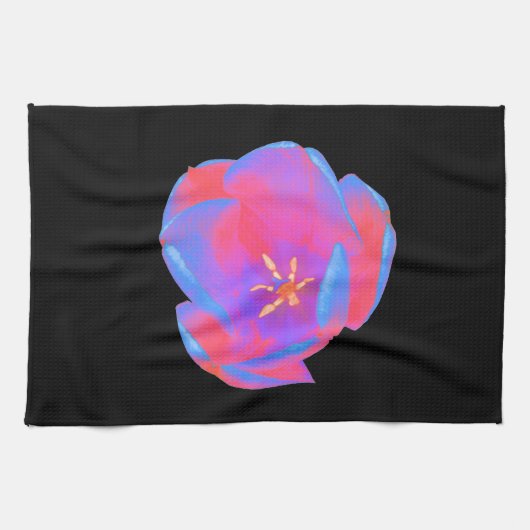 Fluorescent Tulip Kitchen Towel Theedoek (Horizontaal)