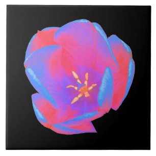 Fluorescent Tulip Tile Tegeltje