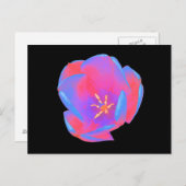 Fluorescent Tulp Briefkaart (Voorkant / Achterkant)