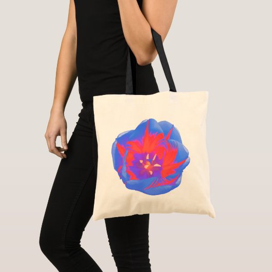Fluorescent Tulp Budget Canvas tas (Voorkant (product))