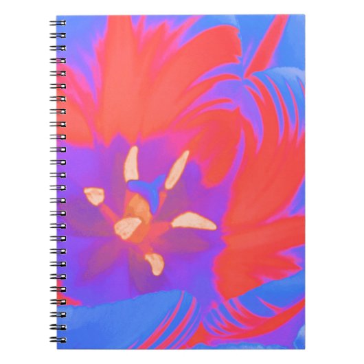 Fluorescent Tulp Notitieboek (Voorkant)