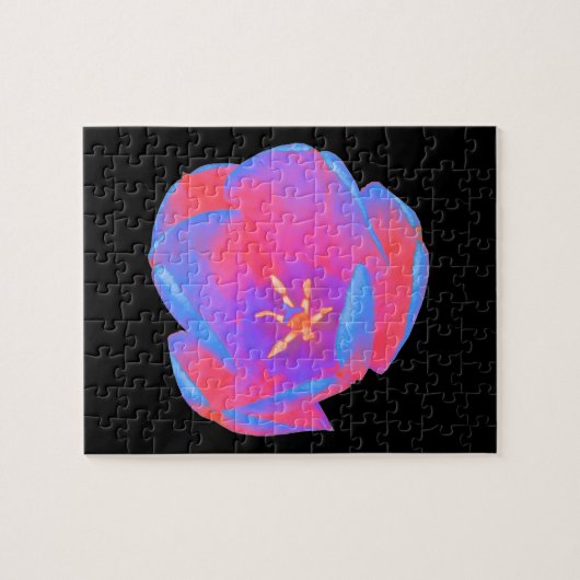 Fluorescent Tulp Puzzle Legpuzzel (Horizontaal)