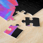 Fluorescent Tulp Puzzle Legpuzzel (Zijkant)
