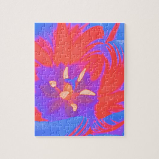 Fluorescent Tulp Puzzle Legpuzzel (Verticaal)