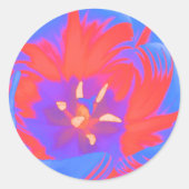 Fluorescent Tulp Sticker (Voorkant)