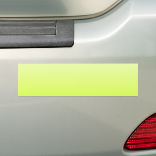 Fluorescent Yellow Gradient Bumpersticker (Op auto)