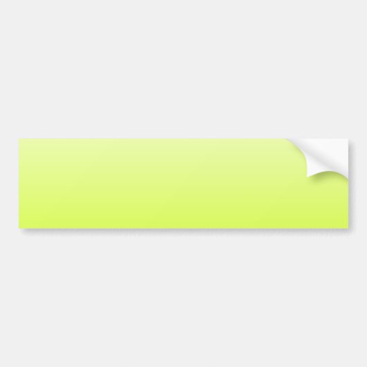 Fluorescent Yellow Gradient Bumpersticker (Voorkant)