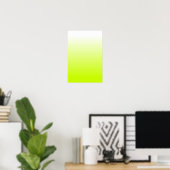 Fluorescent Yellow Gradient Poster (Thuiskantoor)