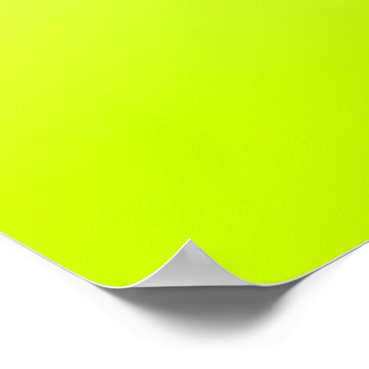 Fluorescent Yellow Gradient Poster (Hoek)