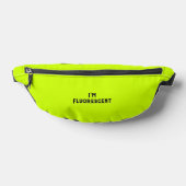 Fluorescent Yellow "Ik ben Fluorescent" Festival Heuptasje (Liggend)