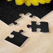 Fluorescent Yellow Marigold Puzzle Legpuzzel (Zijkant)